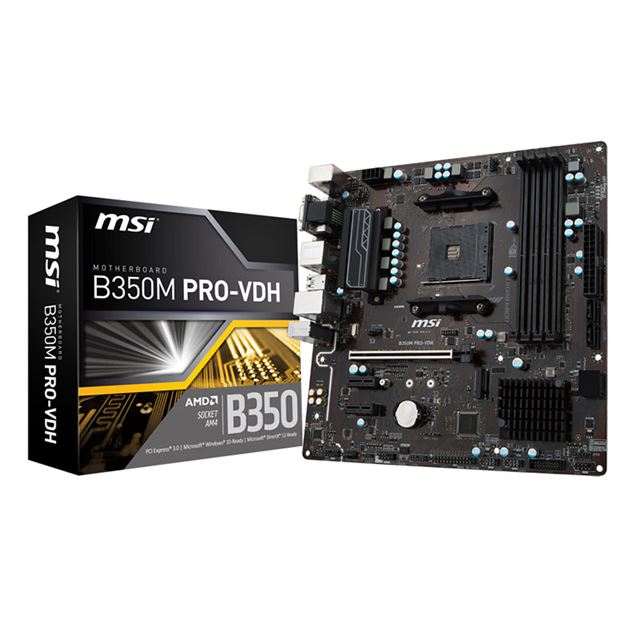 Msi b350m pro vdh какие процессоры поддерживает