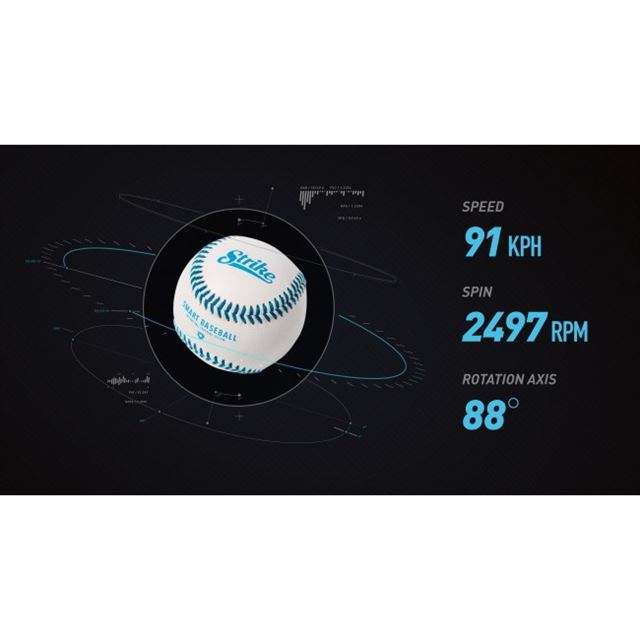 スマート野球ボール「Strike（ストライク）」発売、スピードや回転数 