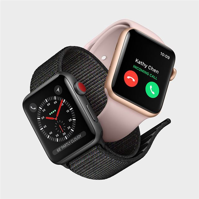 アップルウォッチ series3 セルラー Apple Watch 42mm 黒