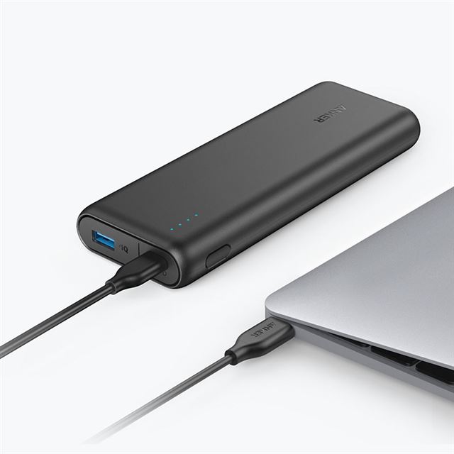 Anker、ノートパソコンも充電できるPD対応の20000mAhモバイル 