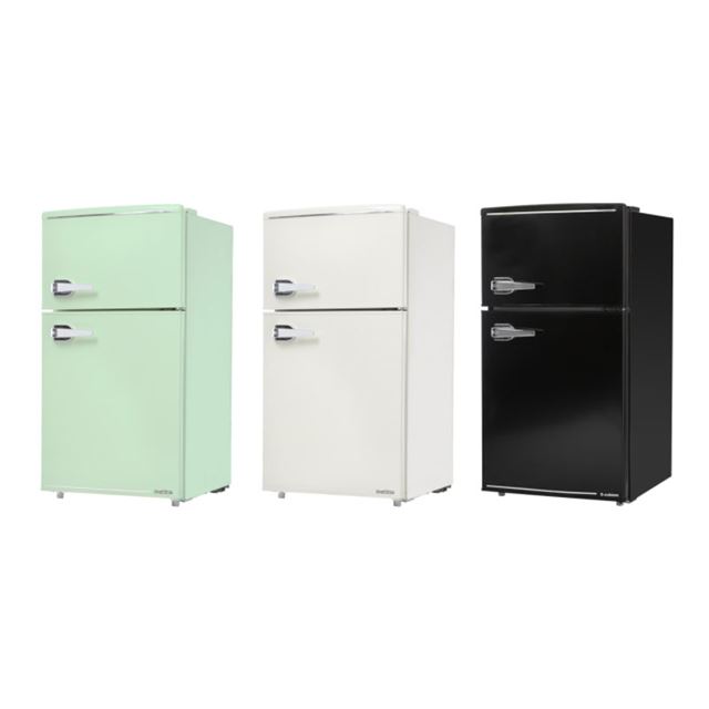 エスキュービズム、なつかしいレトロデザインの小型冷蔵庫2機種 - 価格.com
