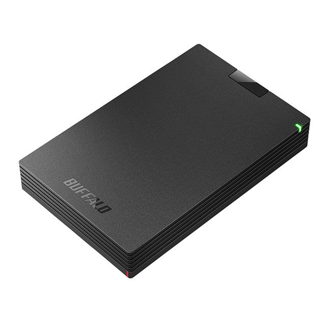 バッファロー、USBコネクターが破損しにくいポータブルHDD「HD-PCGU3-A