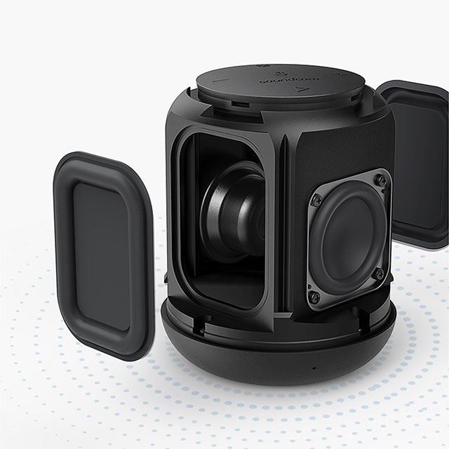 Anker、防水対応の360度Bluetoothスピーカー「Soundcore Motion Q