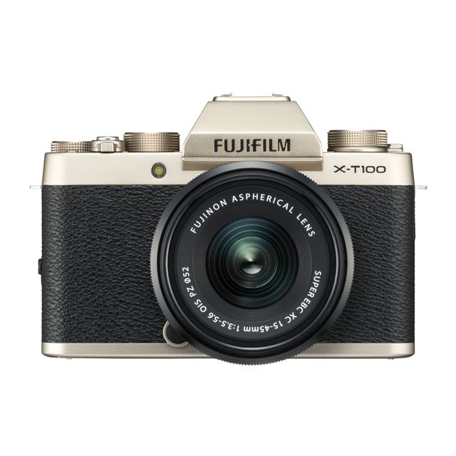 FUJIFILM ミラーレス一眼 X-T100レンズキット ダークシルバー