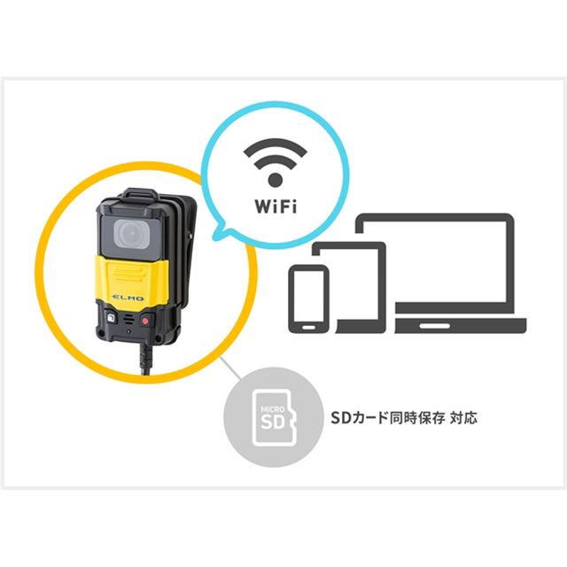 エルモ、クリップで胸ポケットなどに装着できるハンズフリーカメラ - 価格.com
