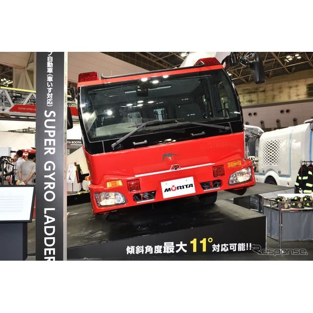 モリタ　MORITA 先端屈折式はしご付消防車　スーパージャイロラダー