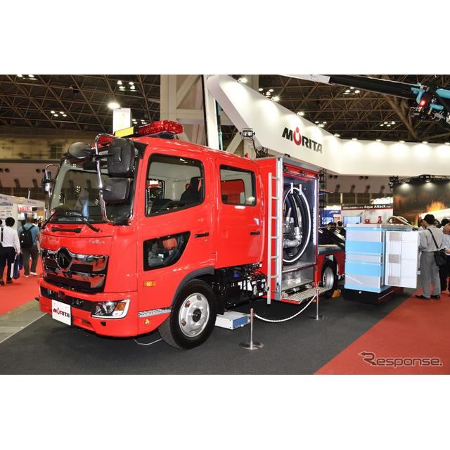 無限の水 海を利用する消防車 東京国際消防防災展18 詳細画像 価格 Com