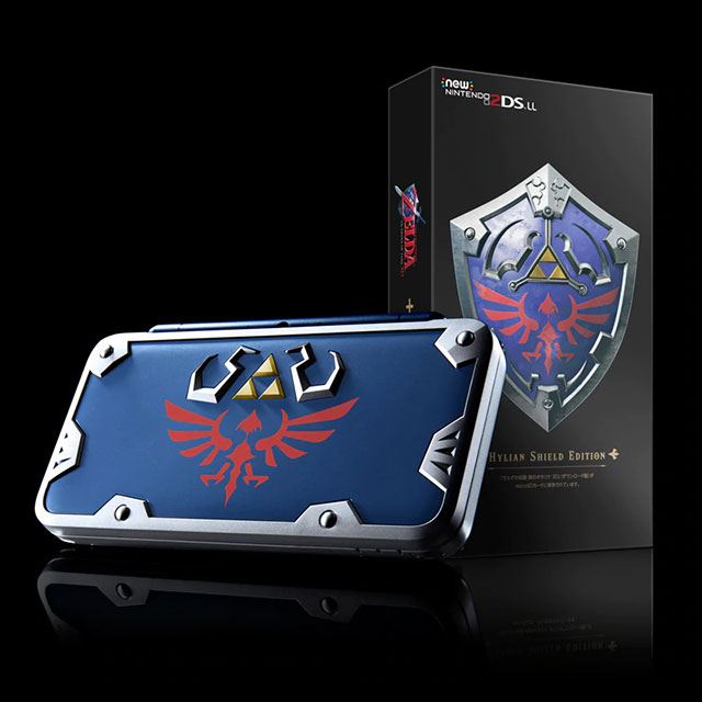 任天堂、ゼルダの伝説デザインの「New Nintendo 2DS LL HYLIAN SHIELD 