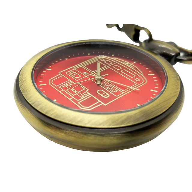 京急創立120周年記念、限定300個のアンティークゴールド懐中時計