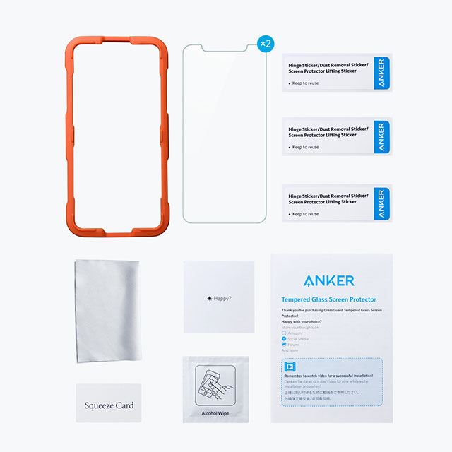 Anker GlassGuard iPhone XS/XS Max/XR用