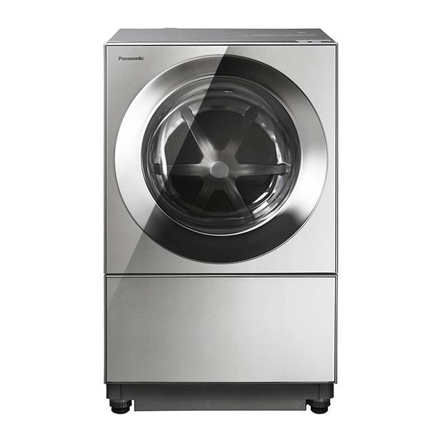 キューブル　ドラム式洗濯機　乾燥機　洗剤自動投入　温水泡洗浄　シルバー洗濯機