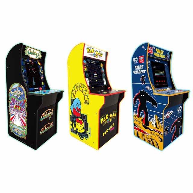 「Arcade1Up スペースインベーダー（日本仕様電源版）」「Arcade1Up パックマン・パックマンプラス（日本仕様電源版）」「Arcade1Up ギャラガ・ギャラクシアン (日本仕様電源版）」