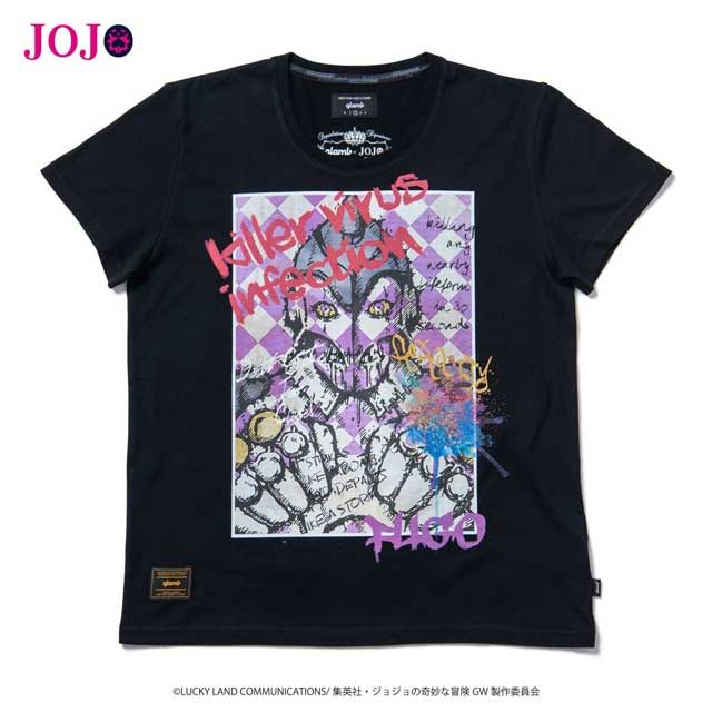 「ジョジョの奇妙な冒険 黄金の風×glamb」 コラボTシャツ6種