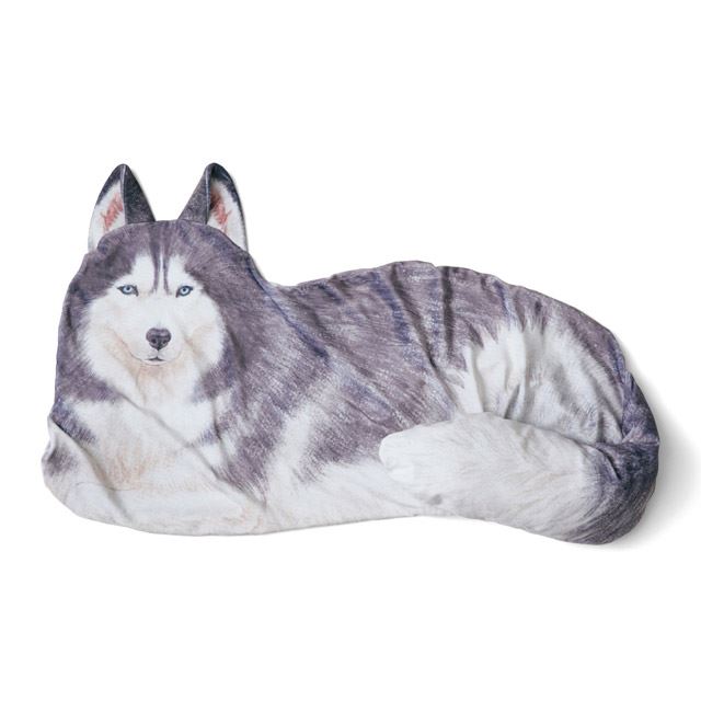 ハスキー犬が自宅に フェリシモ 大きなワンコの布団収納クッションケース 価格 Com