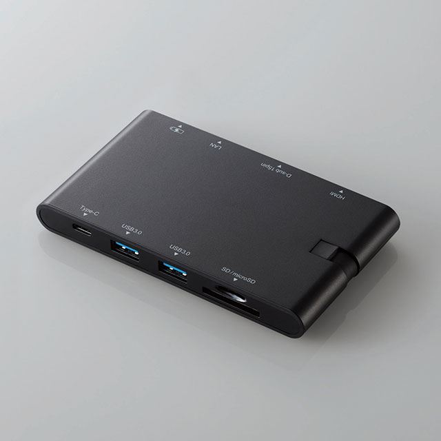エレコム、USB Type-C接続に対応したモバイルドッキングステーション3