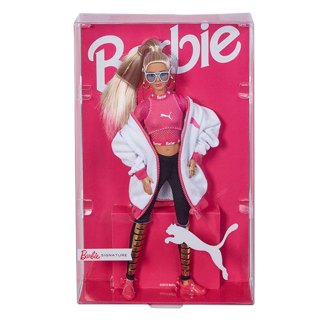 PUMA×Barbieコラボスニーカー23.5cm☆Barbie人形付！送料込み-