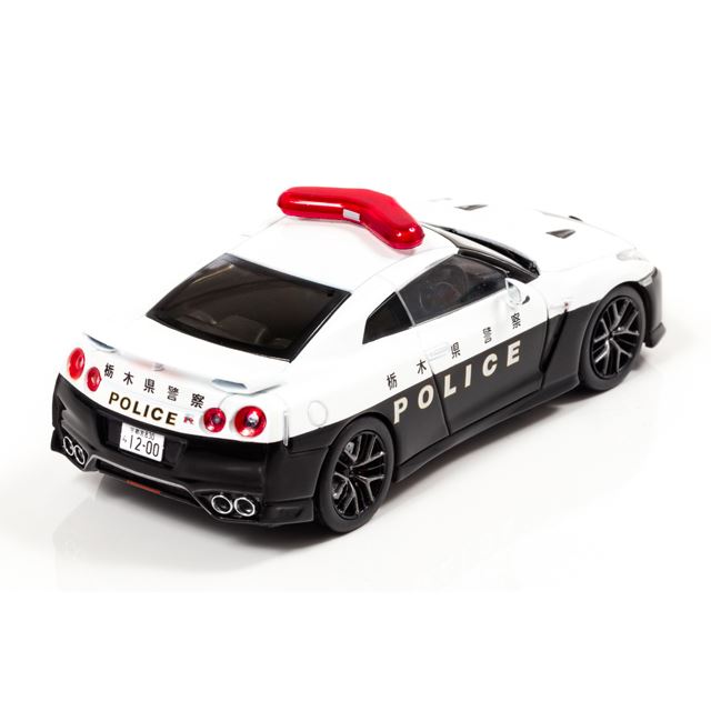 ヒコセブン、ダイキャスト製1/43スケールの栃木県警察配備日産GT-R 