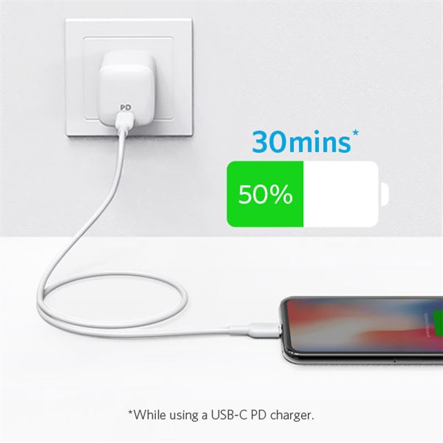 Anker Mfi認証を取得した Powerline Ii Usb C ライトニング ケーブル 0 9m 価格 Com