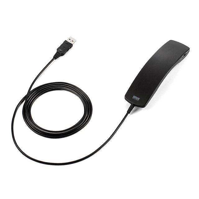 サンワ、手になじむ受話器型USBハンドセット「400-HS044」 - 価格.com