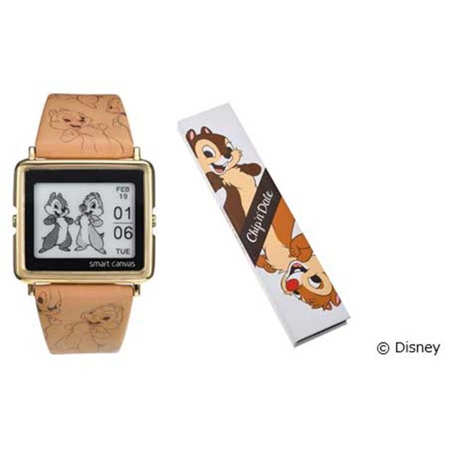 25,128円希少 EPSON Smart Canvas Disney チップ\u0026デール 腕時計