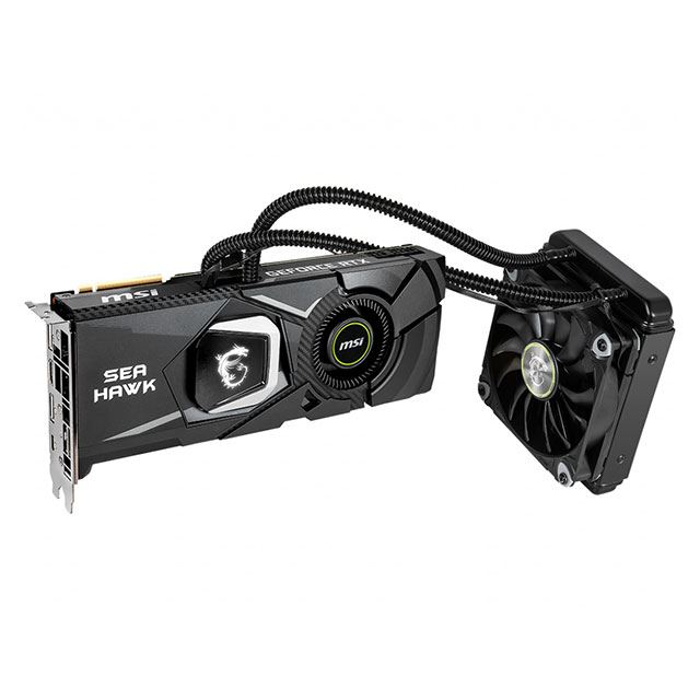 MSI、簡易水冷クーラーを搭載した「GeForce RTX 2080 SEA HAWK X 