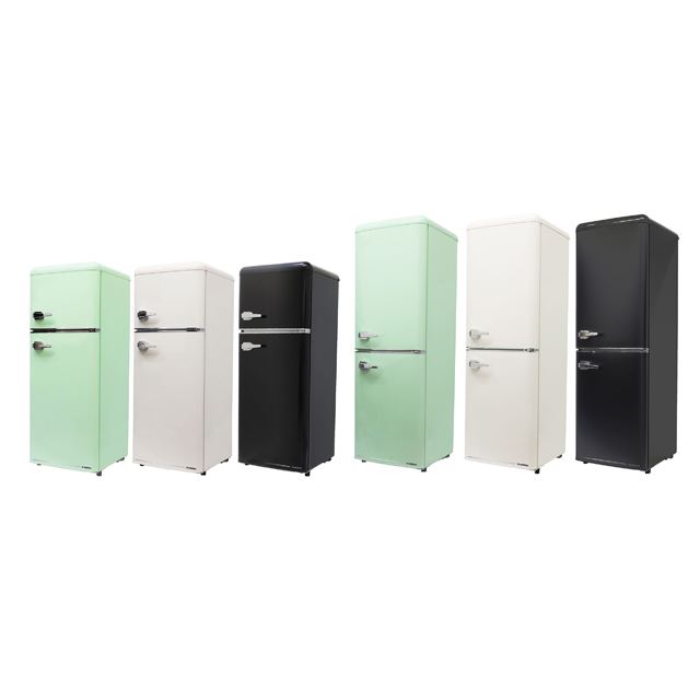 A Stage 単身 2人用レトロ調デザインの2ドア冷凍冷蔵庫 価格 Com