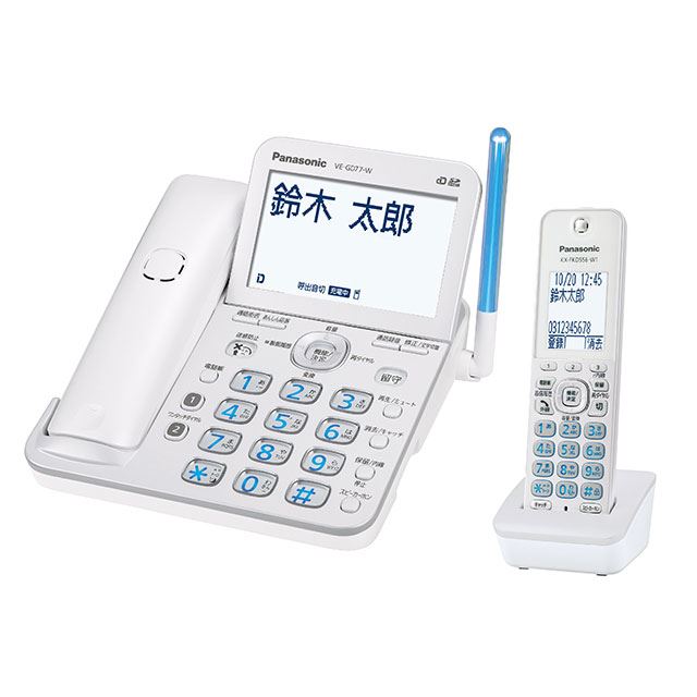 Panasonic RU・RU・RU デジタルコードレス電話機 VE-GD77D
