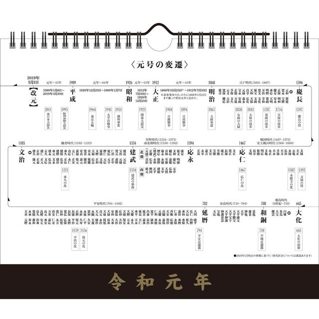 令和 新元号記念カレンダーや年表 記念シールなどが4月日より順次発売 価格 Com