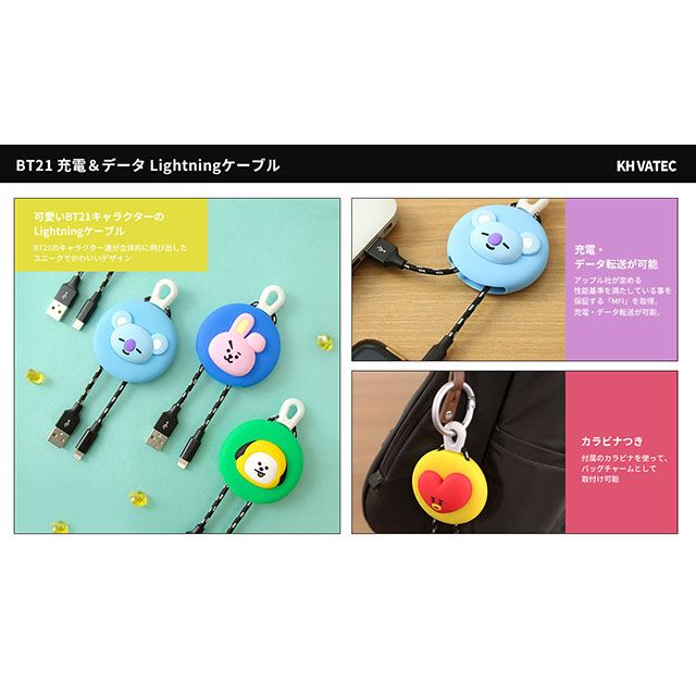 ロア、BT21のキャラクターをデザインしたバッグチャーム風Lightning