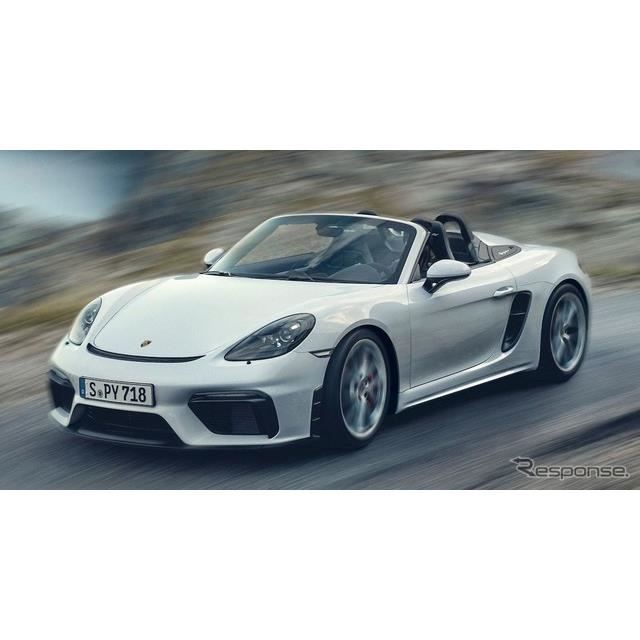 ポルシェ、718 スパイダー と 718 ケイマン GT4 発表…6気筒ボクサーエンジンが復活 - 価格.com