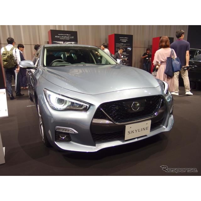 日産 スカイライン 新型 ブランドを象徴する Vモーショングリル を採用 価格427万4640円から 価格 Com