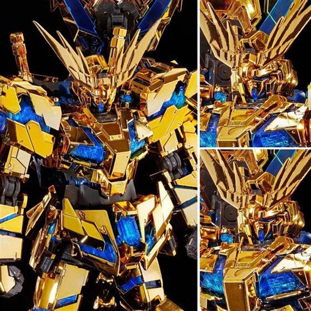 ゴールドメッキ加工の「RG ユニコーンガンダム3号機 フェネクス