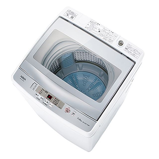 AQUA、内部が見える「クリアガラストップ」採用の全自動洗濯機2機種 