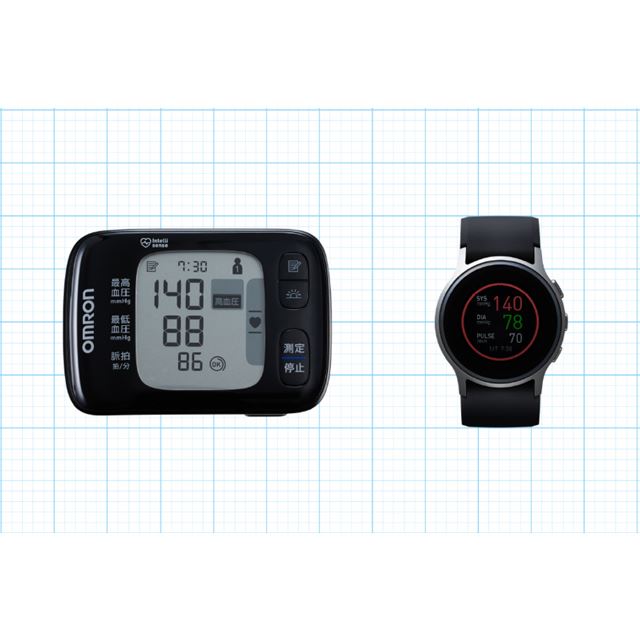 専用　オムロン HCR-6900T-M ウェアラブル血圧計 スマートウォッチ腕時計型