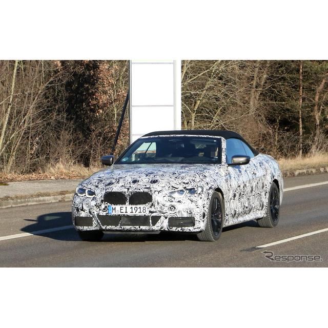 BMW 4シリーズ カブリオレ 新型プロトタイプ（スクープ写真）