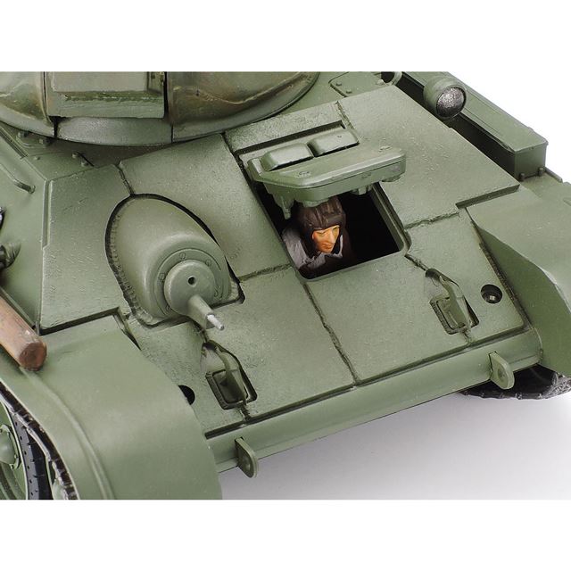 1974年発売の「1/35 ソビエト戦車 T34/76 1942年型」復刻、鋳鋼製スペアホイール付き - 価格.com