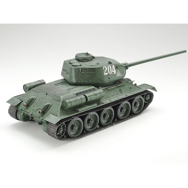 タミヤ、1987年12月発売の「1/35 ソビエト T34/85 中戦車」を再生産