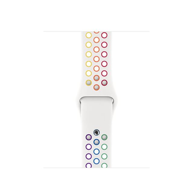 アップル、虹色の「Apple Watchプライドエディションスポーツバンド