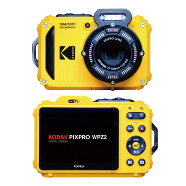 海外花系 水中カメラKodak PIXPRO デジタルカメラ イエロー WPZ2 コダック