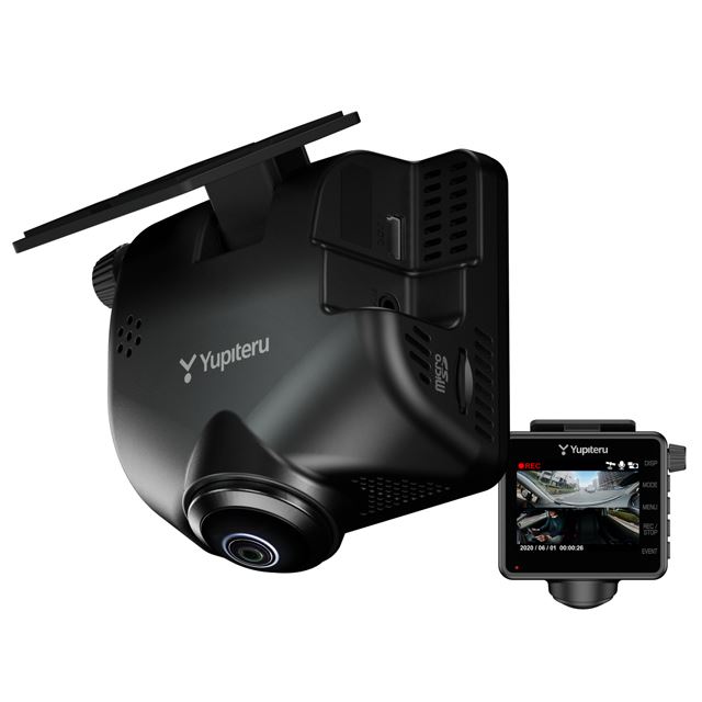 ユピテル、360度フロントカメラを備えた2カメラドラレコ「marumie Q ...