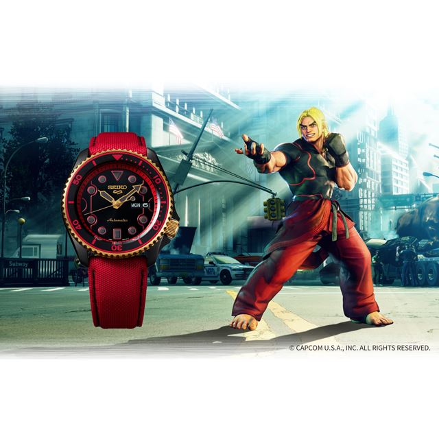 セイコー、「ストリートファイターV」コラボの腕時計6種を限定発売 
