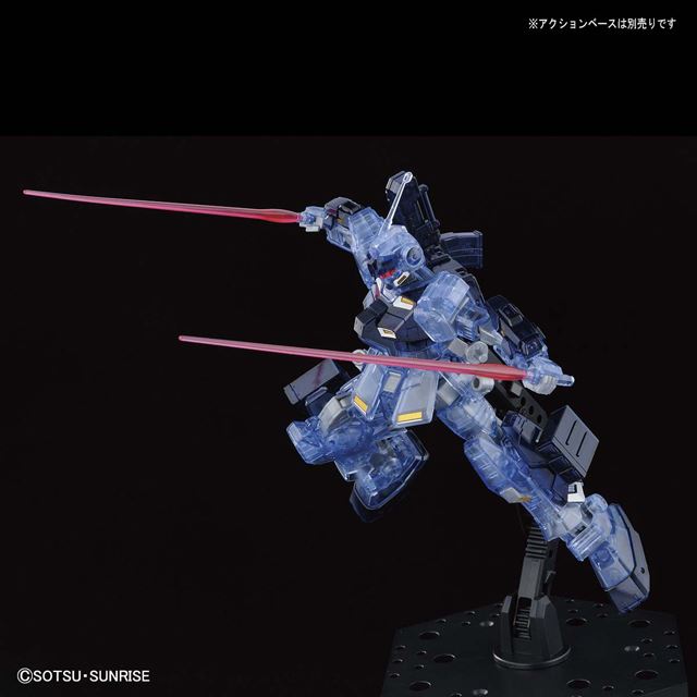 クリアカラーのHG ガンプラ「ペイルライダー（陸戦重装備仕様）」が