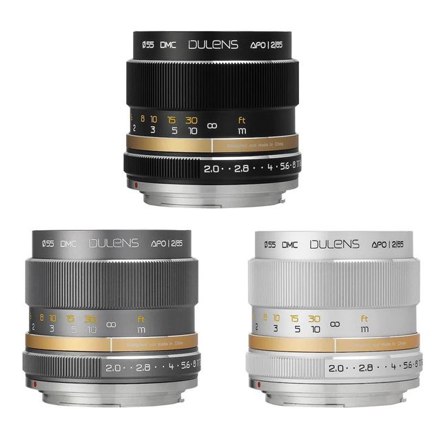 大人気商品 DULENS APO 85mm F2 キヤノンEF シルバー（若明光学 毒鏡