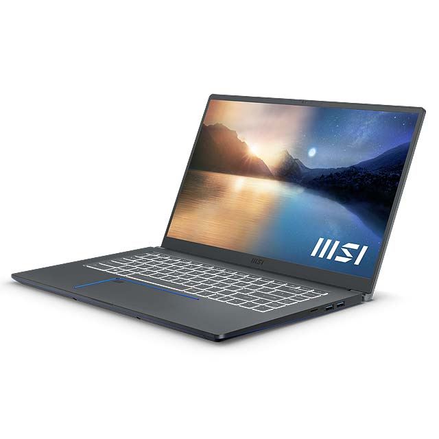 MSI、第11世代Coreや新ロゴを採用した15.6型ノートPC「Prestige 15