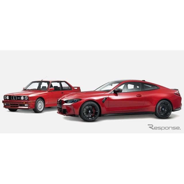 BMW、初代 M3 と新型 M4 クーペのワンオフ発表…ファッションブランド 