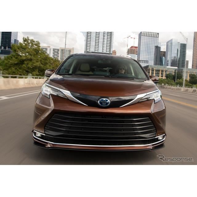 トヨタ シエナ 新型、全車ハイブリッドの大型ミニバン…11月米国発売 トヨタ シエナ 新型、全車ハイブリッドの大型ミニバン…11月米国発売