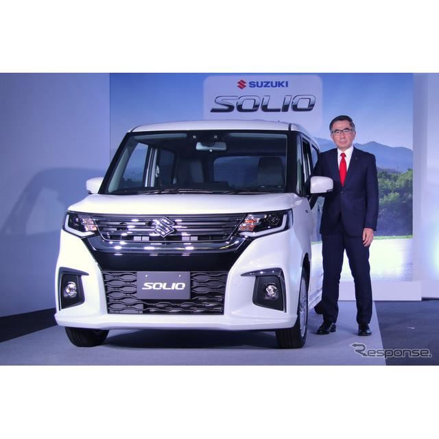 スズキ ソリオ 新型 鈴木社長 ストロングhvはトヨタの技術も 今回はマイルドのみに 価格 Com