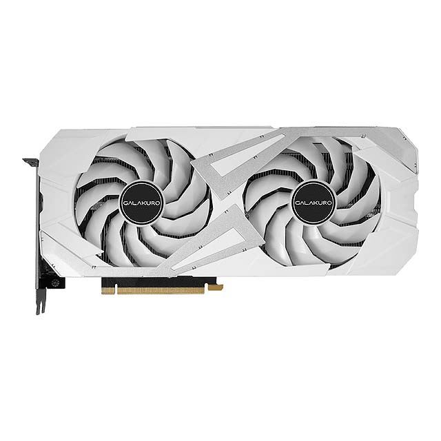 GALAKURo GEFORCE RTX 3060Ti ビデオカードWHITE