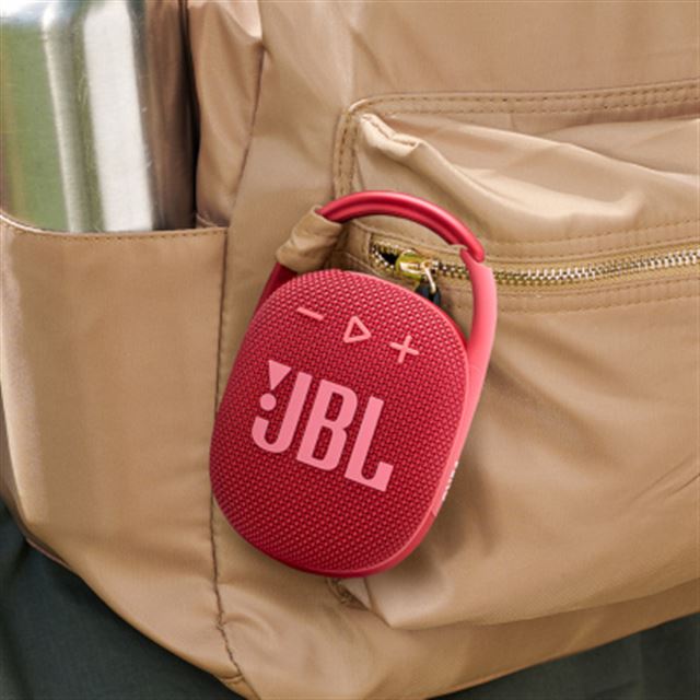 JBL、丸洗いできる防水・防塵Bluetoothスピーカー「CLIP4