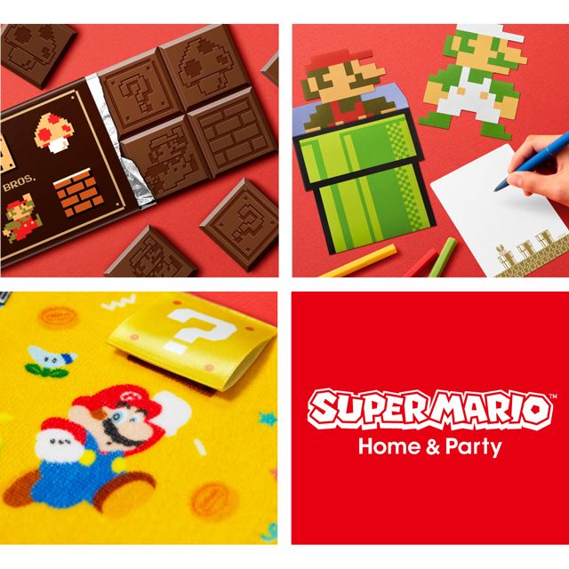 スーパーマリオ 8bitデザインの板チョコトレーなど ギフト関連グッズ3種が登場 価格 Com